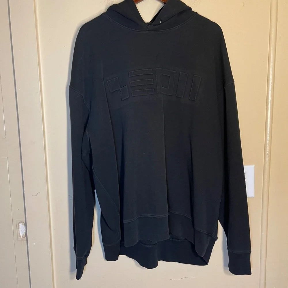 Lacoste Black High-Neck Hoodie with Chest Logo